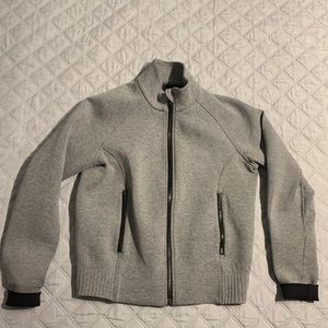 Lululemon Grey Scuba Material Zip Up